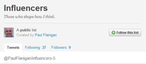 Follow someone elses list Follow someone elses list