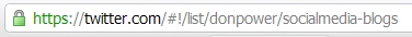 Tweet a link to your list