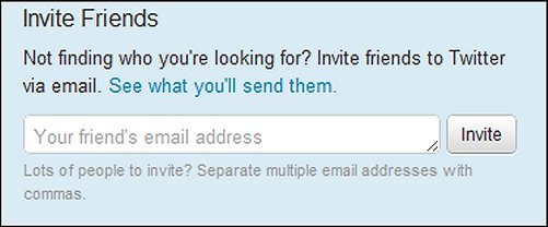 Invite Friends to Twitter via email