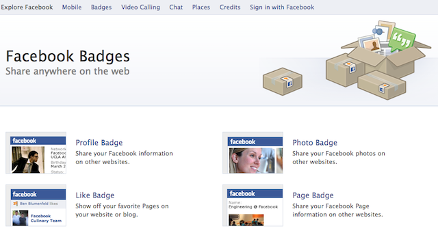 Facebook Badges