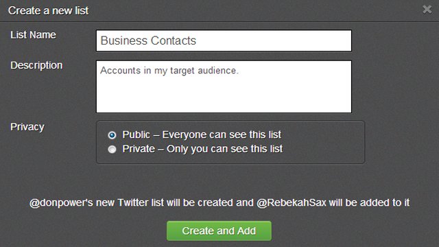 Twitter Lists